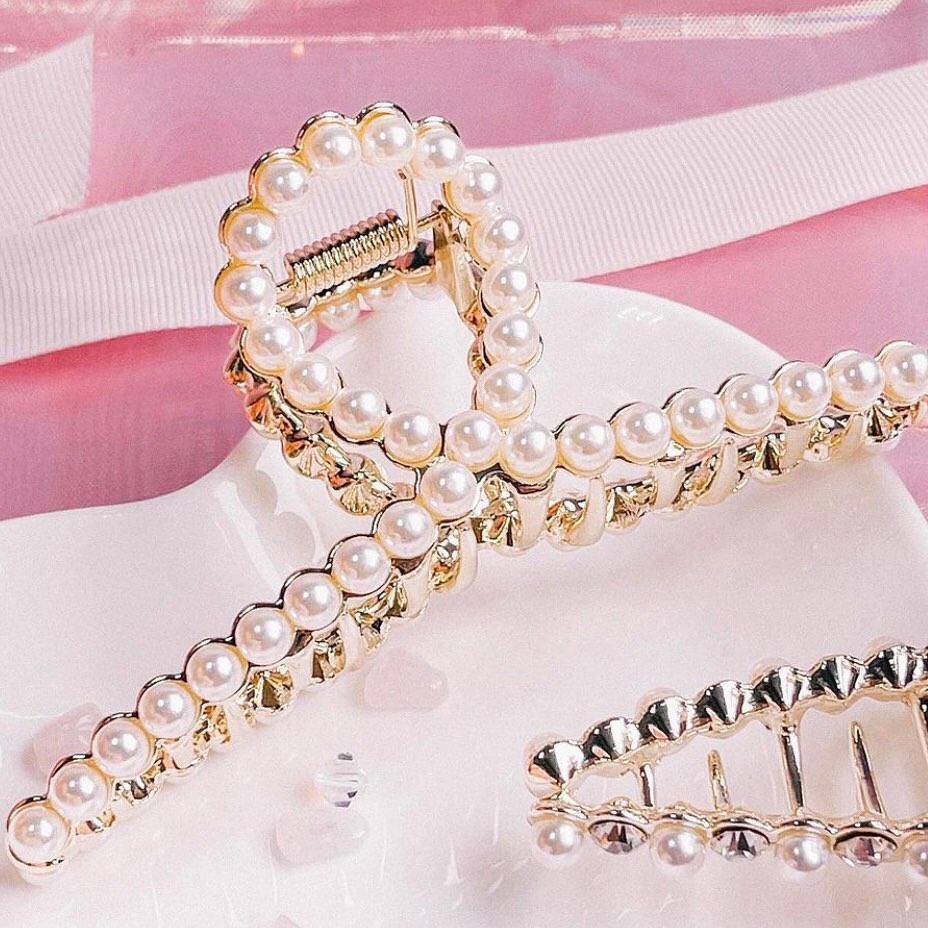 Kẹp tóc lovely pearl Hàn Quốc Korea