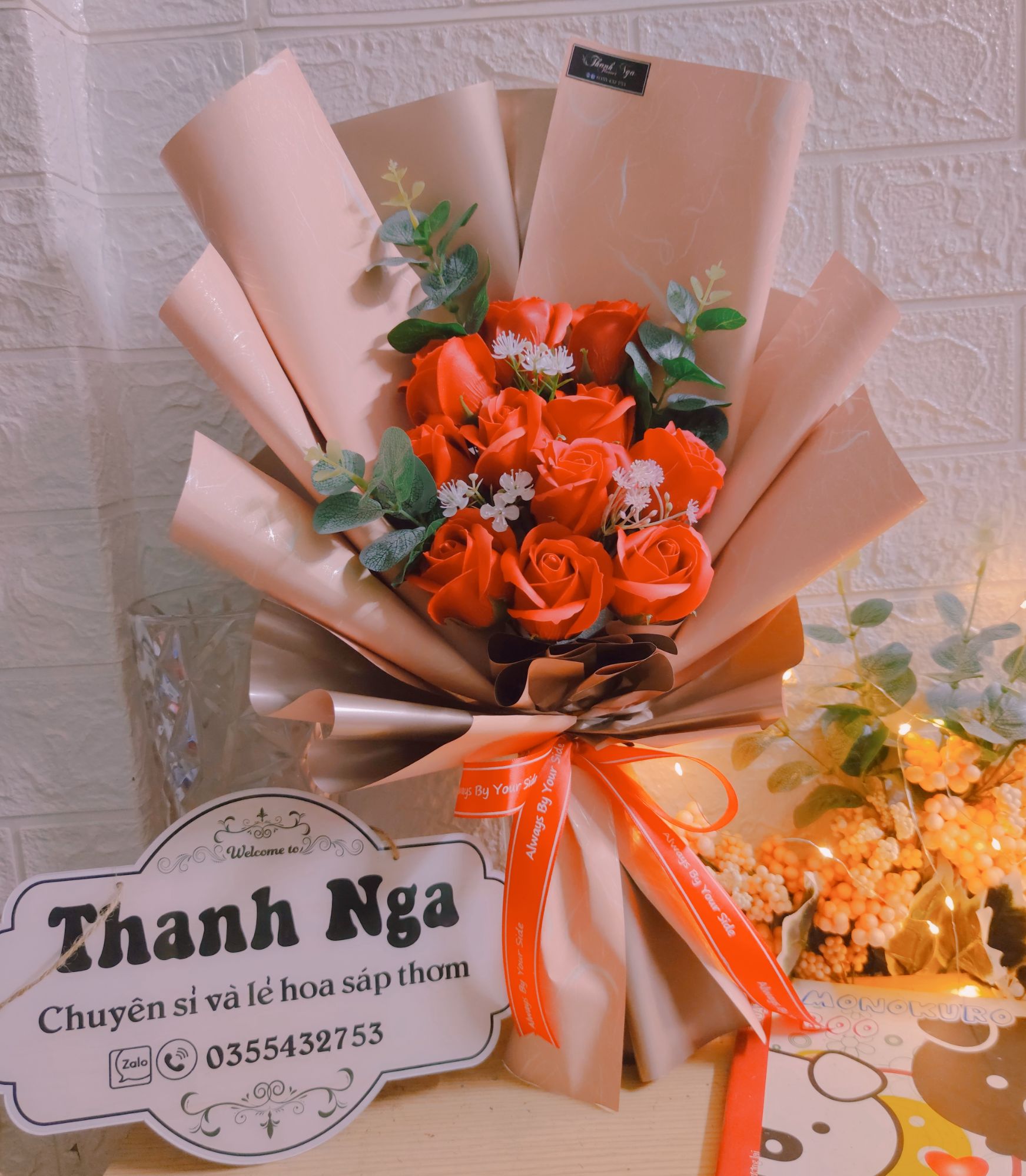 bó hoa sáp thơm 11 bông