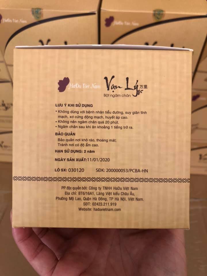 BỘT NGÂM CHÂN THẢO DƯỢC VẠN LÝ