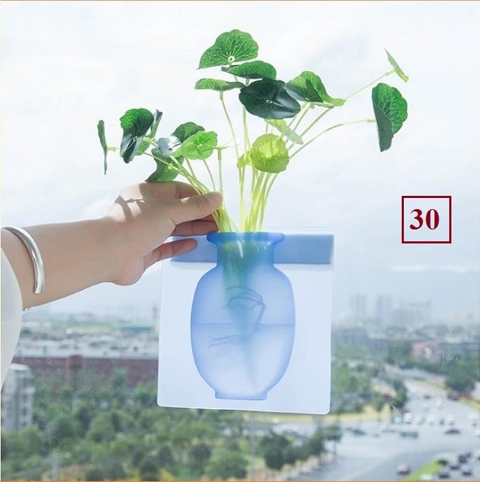 Bình hoa dán tường bằng silicon TIỆN DỤNG