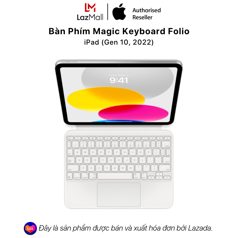 Bàn Phím Magic Keyboard Folio Dành Cho iPad (Gen 10, 2022) - Hàng Chính Hãng