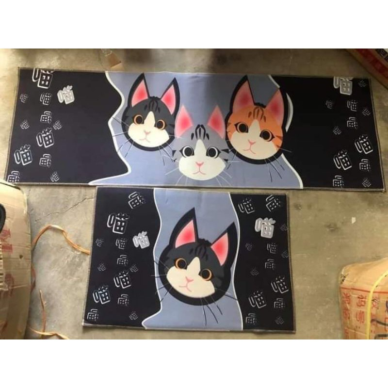 SET 2 Thảm Nhà Bếp  3D, Thảm Trải Sàn  (40*60 + 40*120 cm)