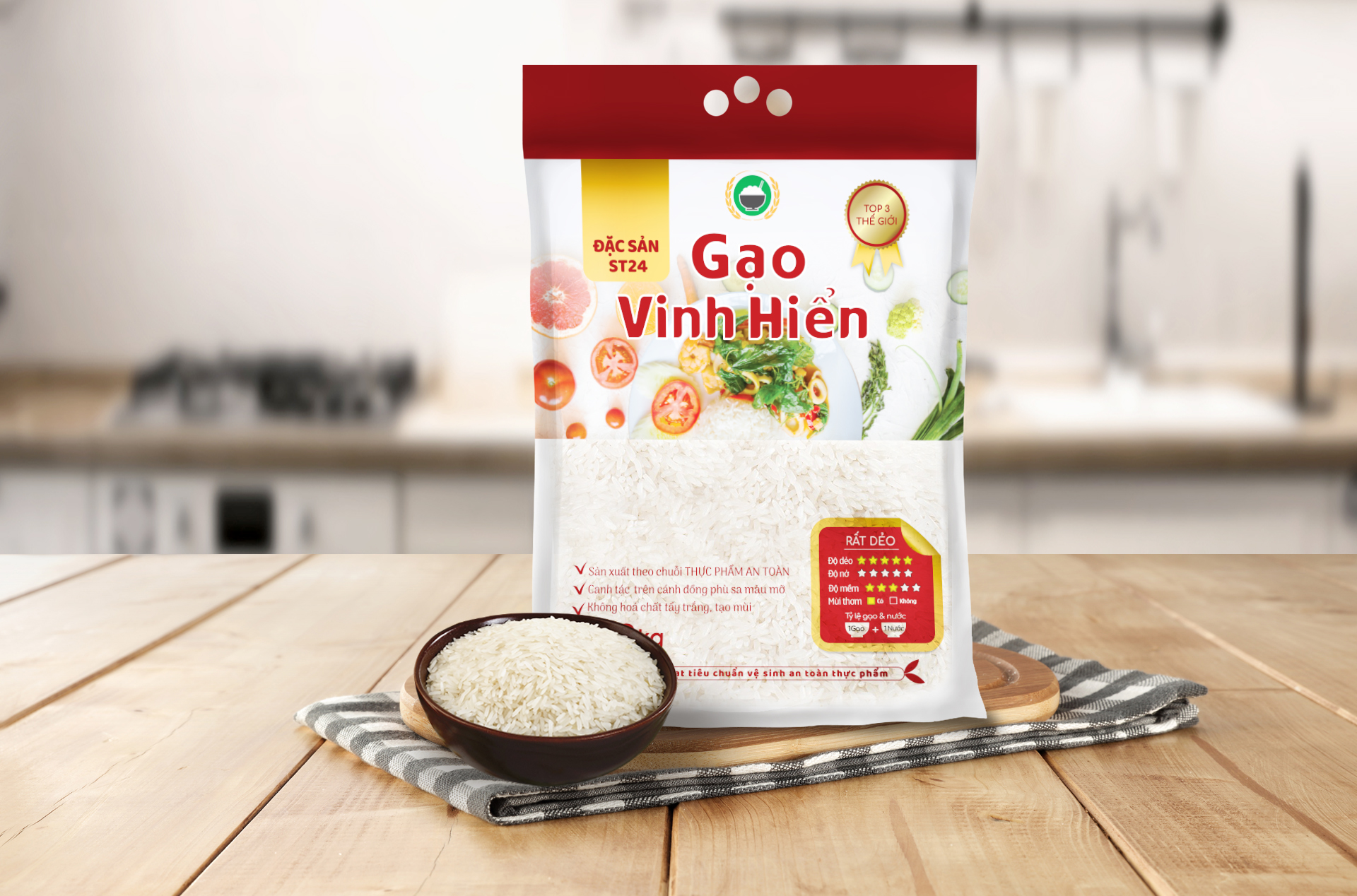 Gạo Ngon Top 3 Thế Giới ST24