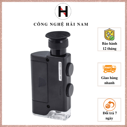 Kính lúp cầm tay độ phóng đại lớn 200X-240X có đèn