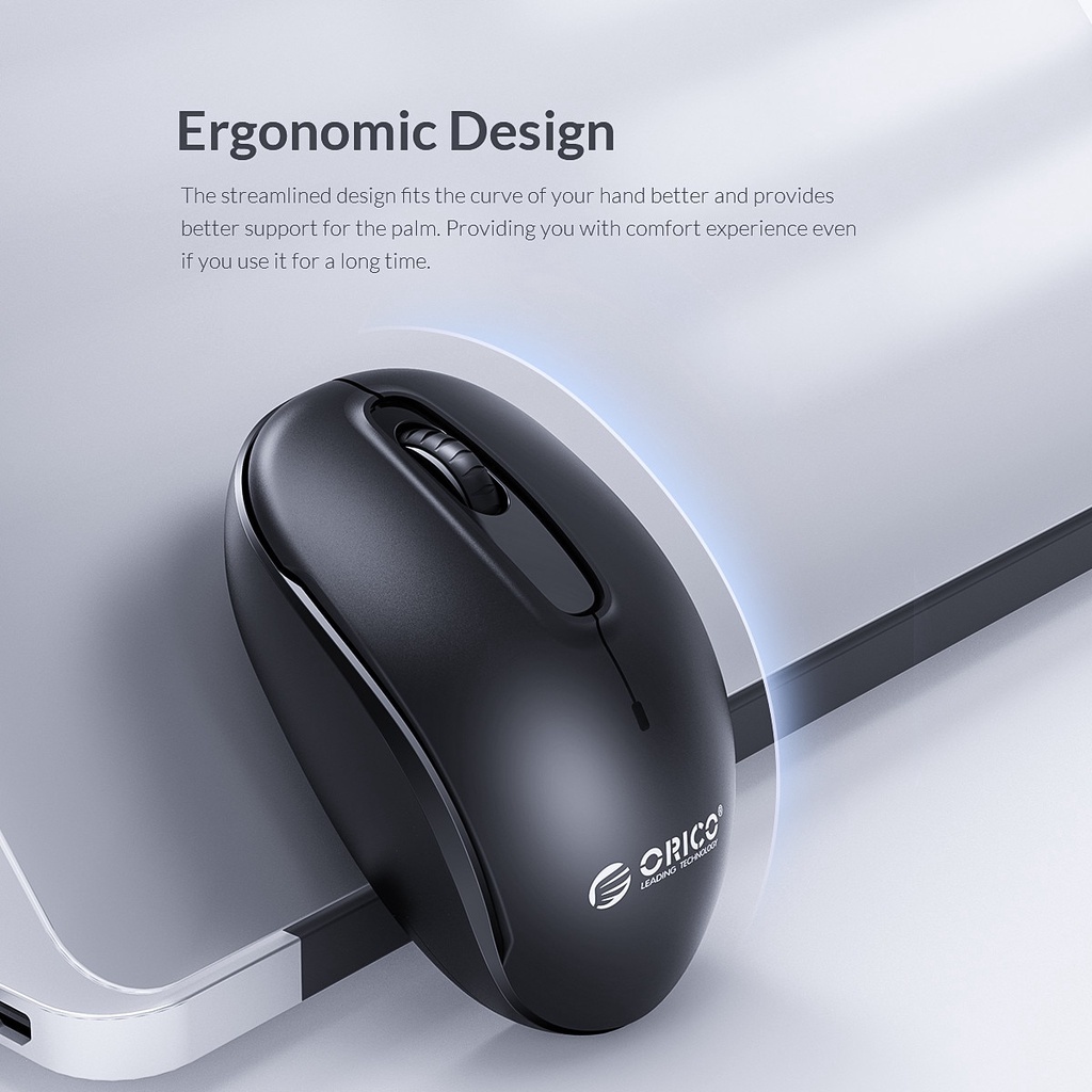 Chuột Không dây Orico WDM-V2C (USB/đen)