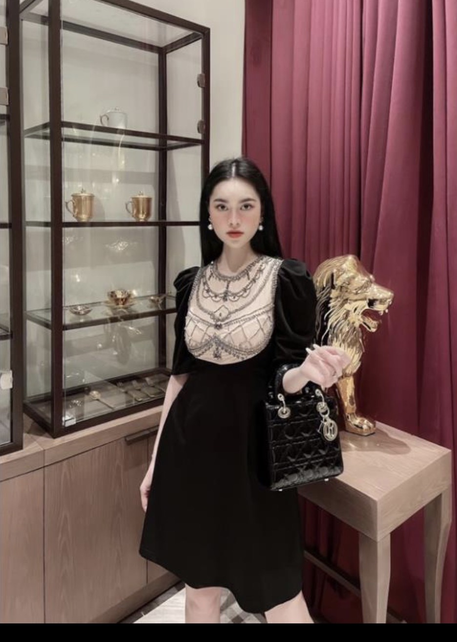 VÁY ĐÍNH ĐÁ THỦ CÔNG CAO CẤP