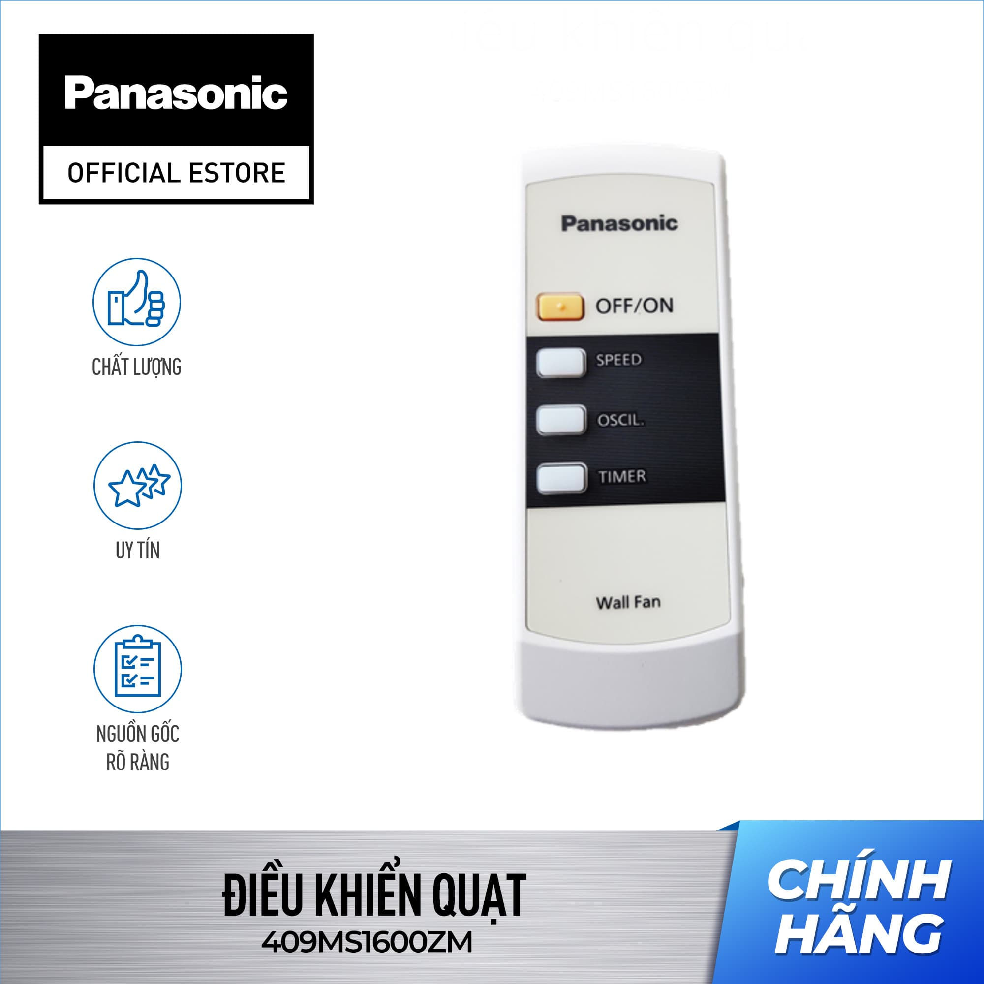 Điều khiển quạt của Quạt cây (treo) Panasonic F-409M - Remote Quạt Panasonic F-409M