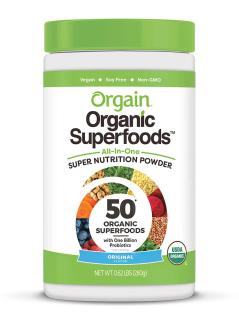 Orgain Organic Green Superfoods Powder, Original - Antioxidants, 1 Billion Probiotics, 0.62 Pound thumbnail