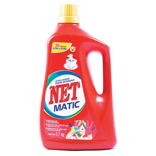 Nước giặt NET MATIC can 3.3kg siêu đậm đặc