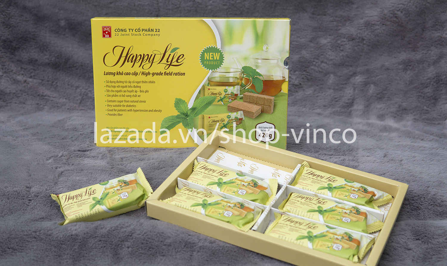 [HCM]Lương Khô Ăn Kiêng Happy Life (tiểu đường cao huyết áp béo phì tim mạch)