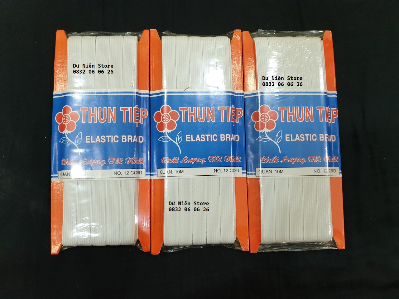 Thun Tiệp Hoa Mai Đủ Size Vĩ 10 Mét.