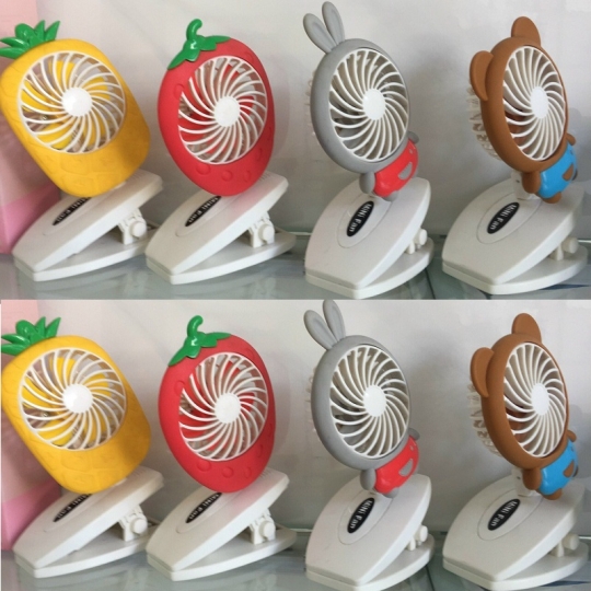 Quạt mini kẹp bàn hình thú q5