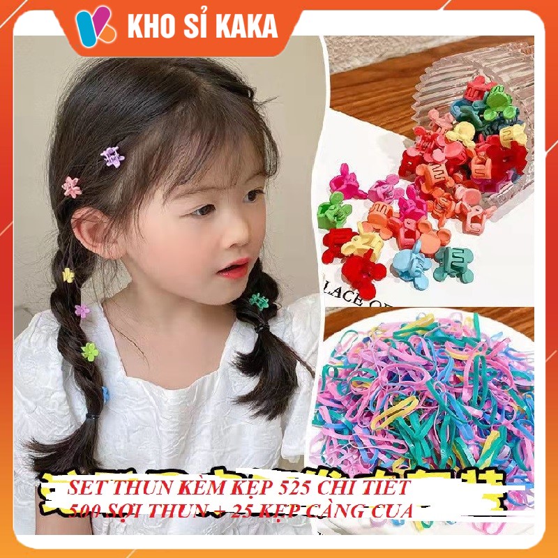 Set 525 Chi Tiết Cặp Tóc Buộc tóc , Cặp Tóc , Kẹp Tóc