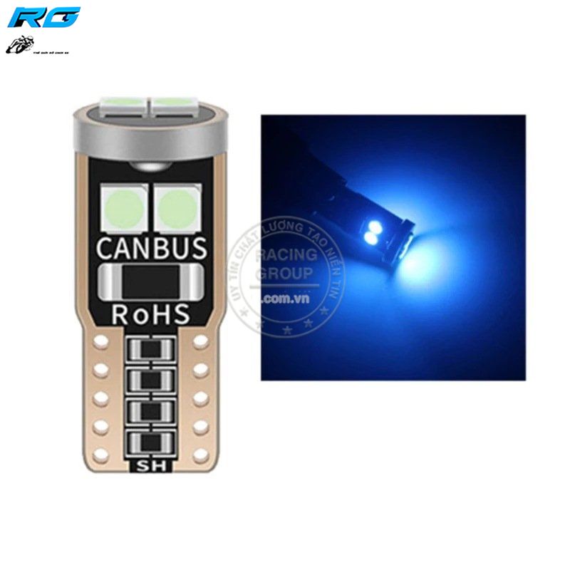 Đèn xi nhan led t10 gắn nhan, demi, đồng hồ, biển sỗ chíp led siêu sáng đủ màu