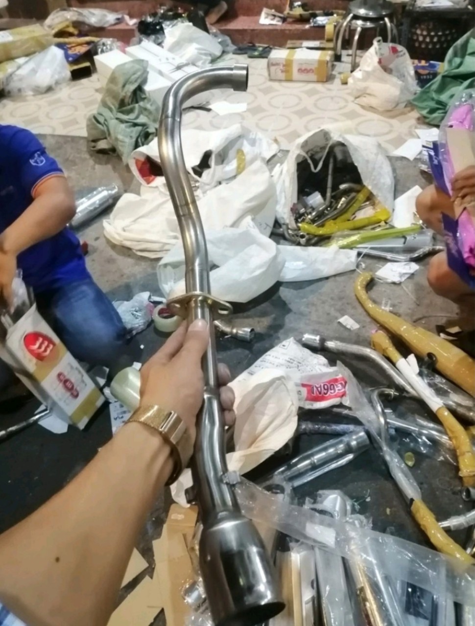 cổ pô độ Wave 110.wave 2017 2018 Wave Black Wave S110 RSX