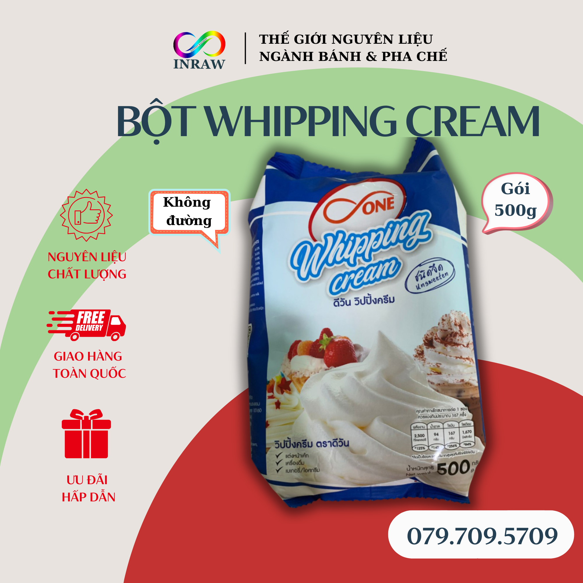Bột Whipping Cream Thái Lan (200gr)