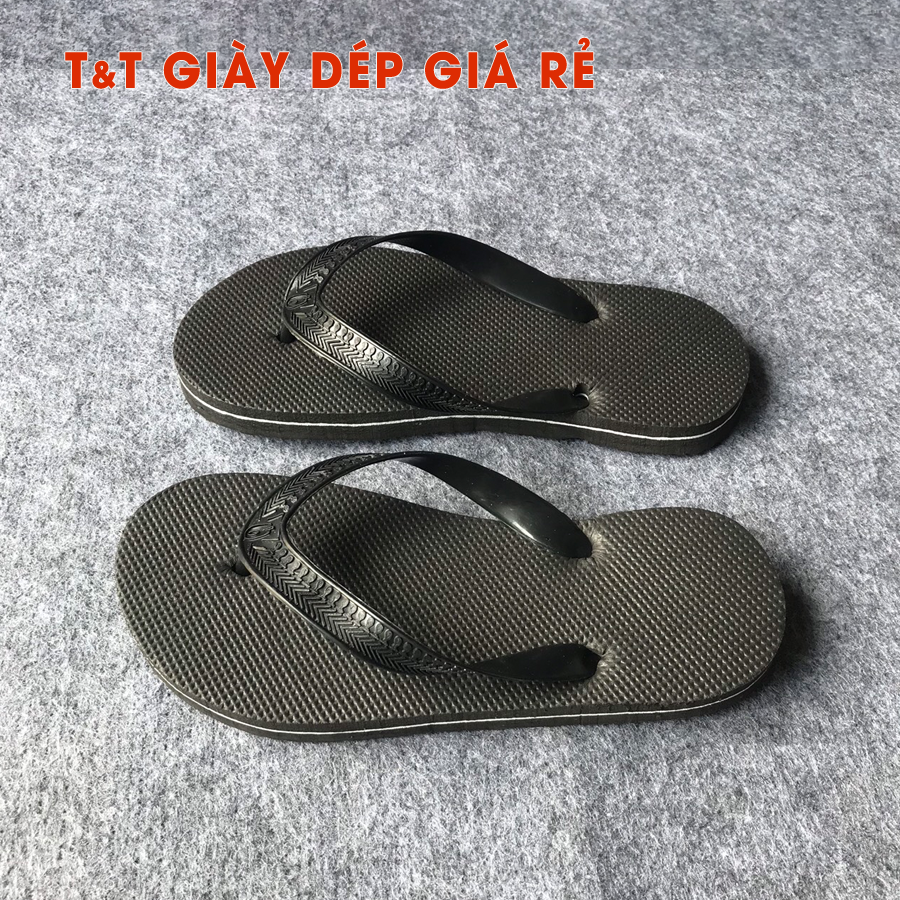 [HCM]Dép xốp quai kẹp nam nữ_màu đen