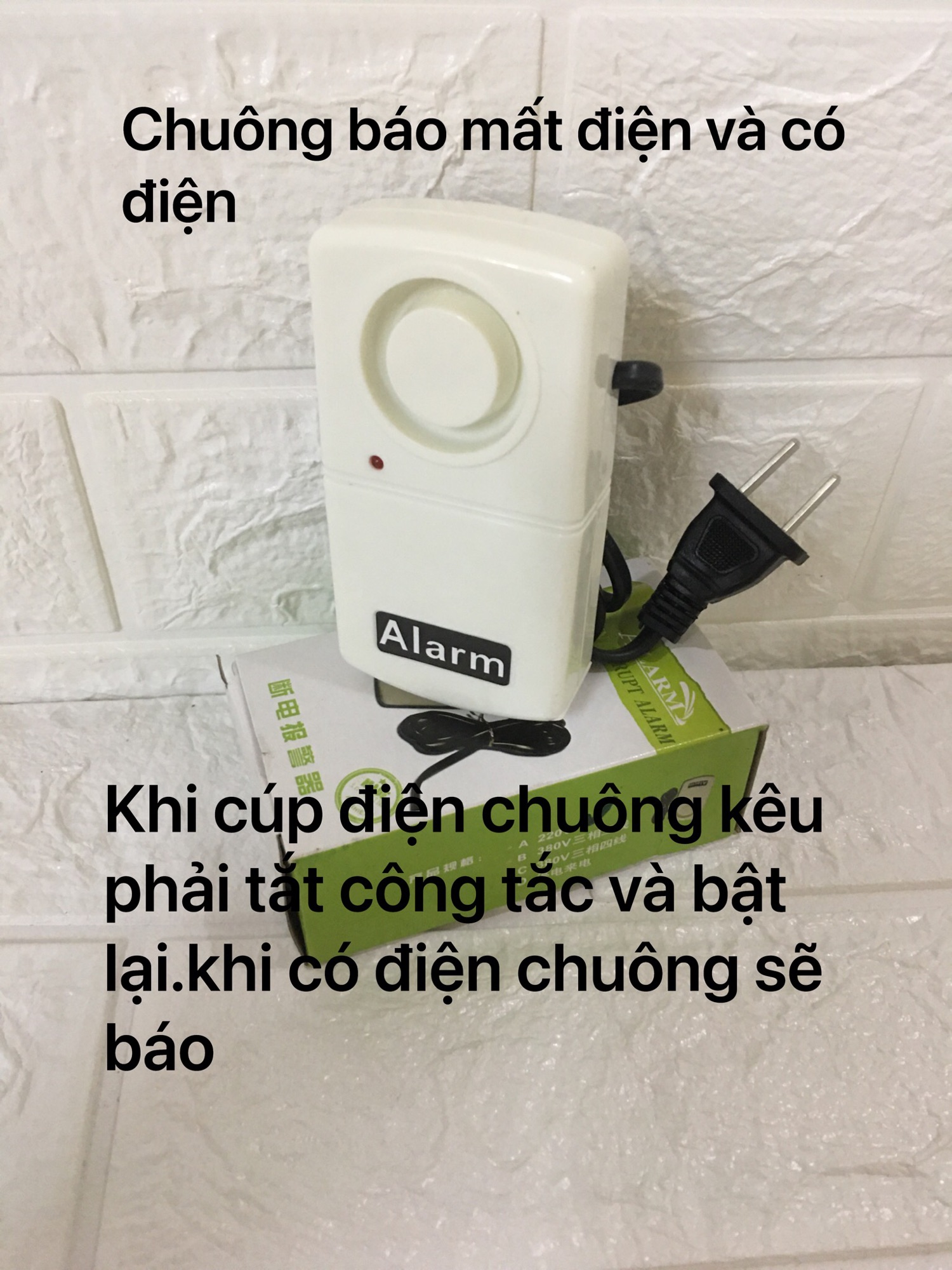 Chuông báo động cúp điện 1 pha và 3 pha