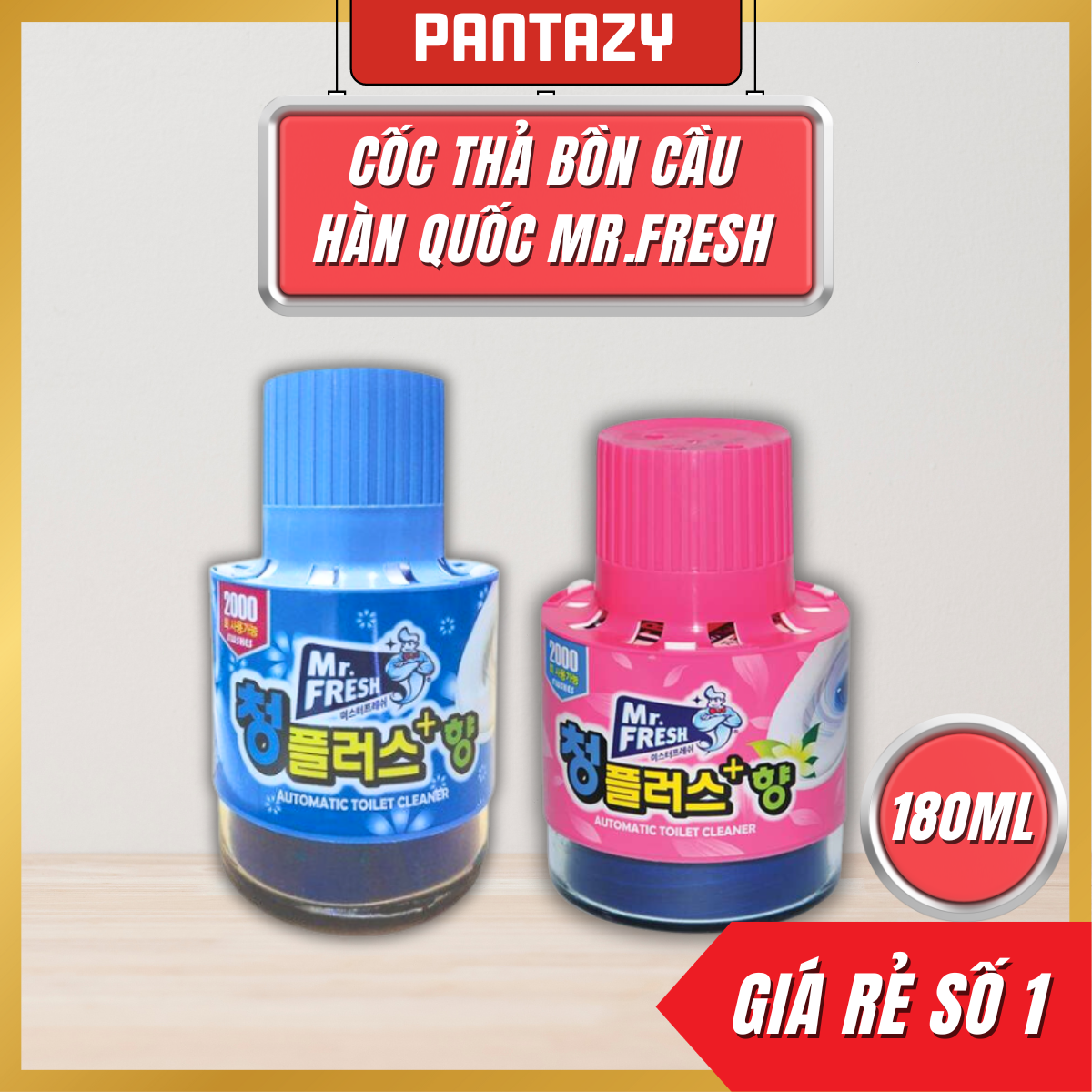 Cốc thả bồn cầu - Hàn Quốc Mr Fresh 180g
