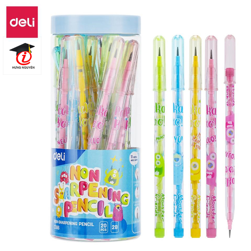 Bút chì khúc 2b deli monster c086