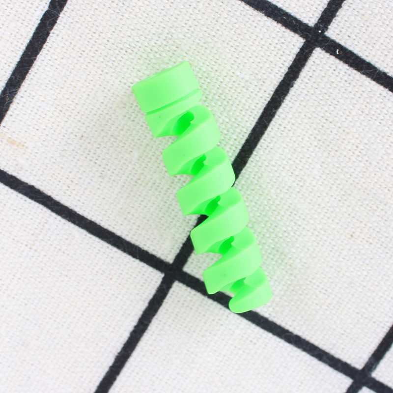 1 pieces Color Spiral Data Cable Protector Phone Data Line Bobbin Winder Protective