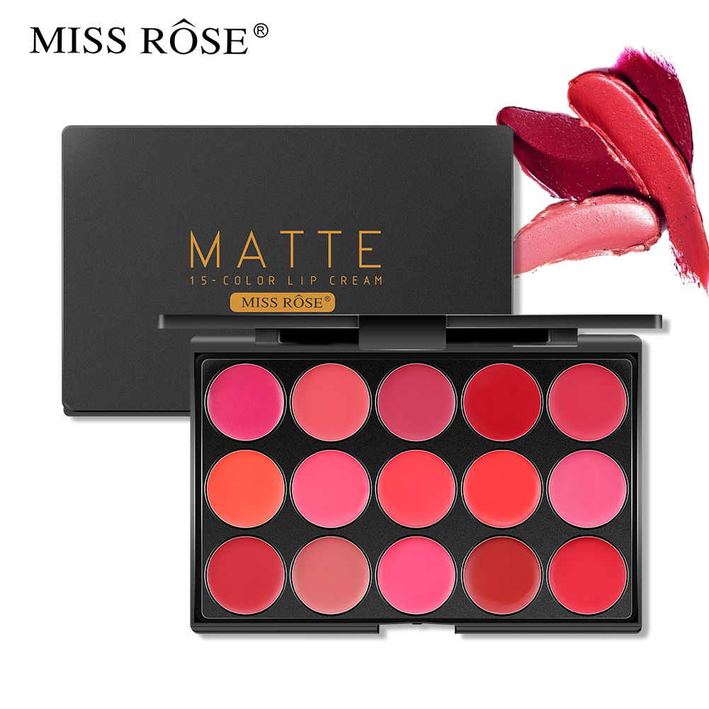 Bảng son lì 15 màu Miss Rose
