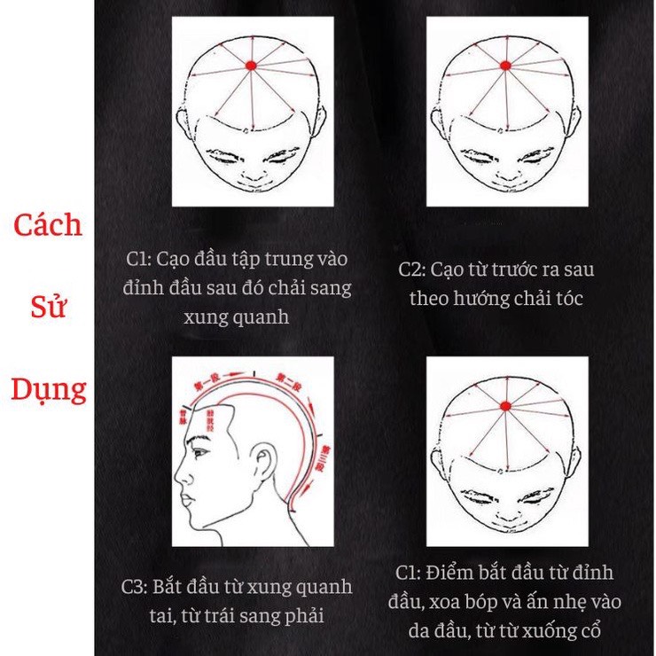 Lược sừng chải tóc massage gội đầu dưỡng sinh