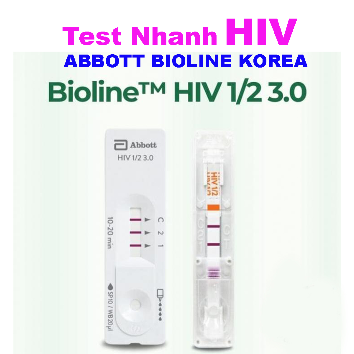 Test Nhanh HIV 1/2 ABBOTT BIOLINE Hàn Quốc