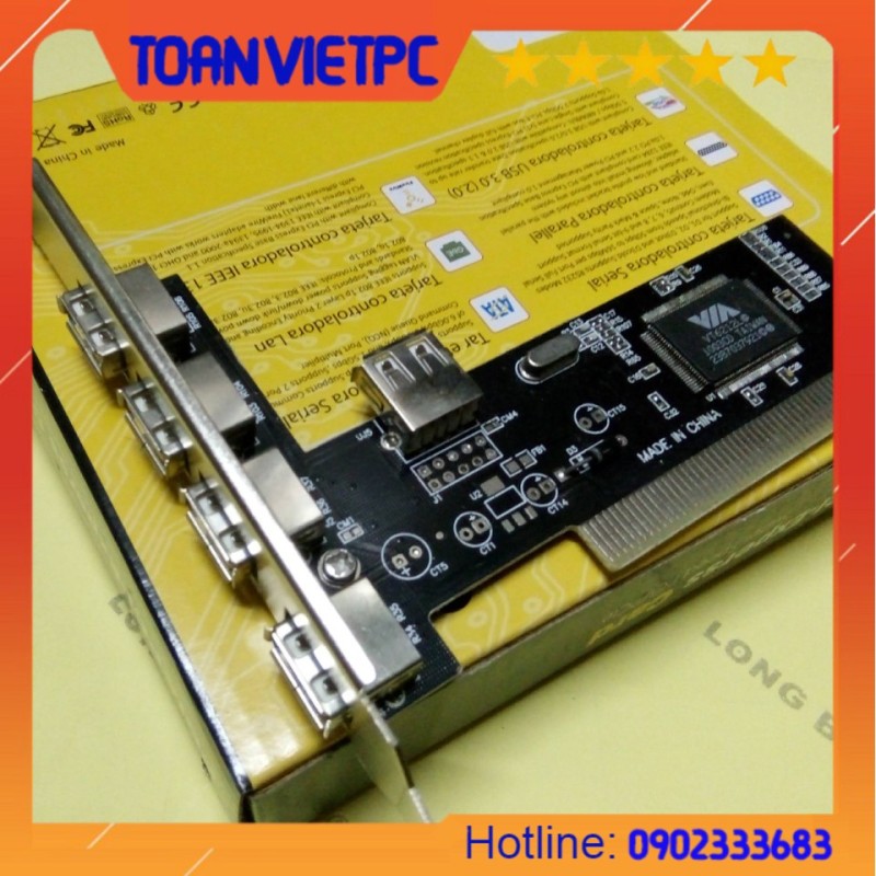 Bảng giá Card pci to 4port USB | card pci ra 4 cổng usb Phong Vũ