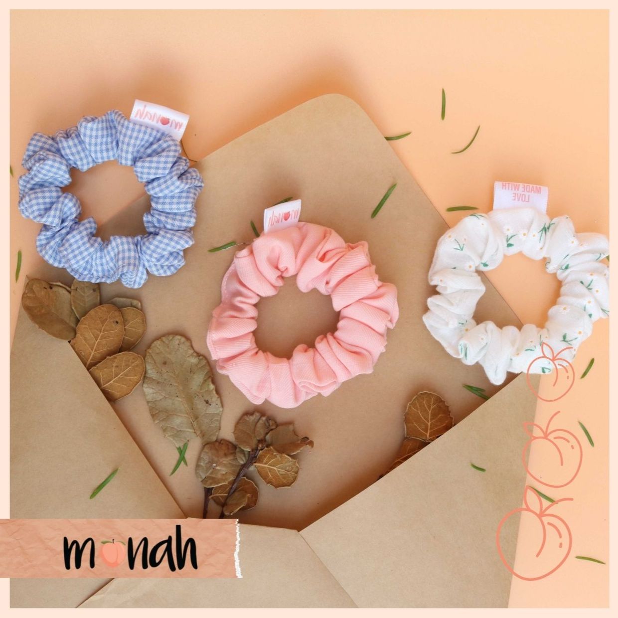 [HCM]Dây buộc tóc cột tóc scrunchie mini nhỏ xinh nhiều màu dễ thương