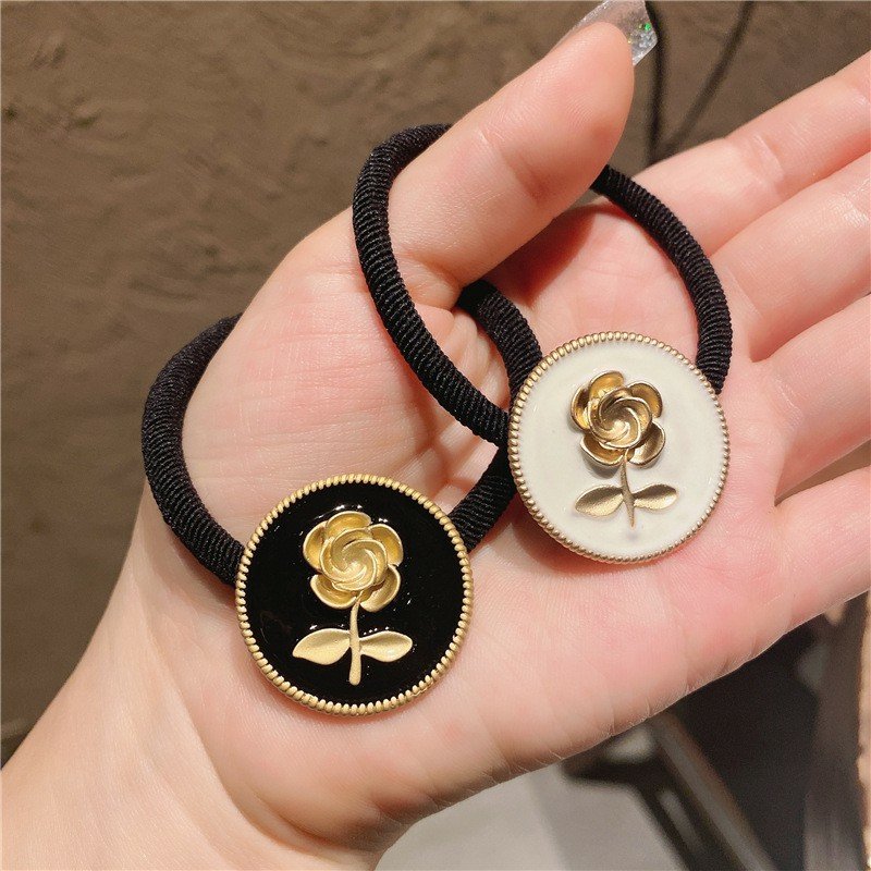 CỘT TÓC HOA HỒNG VÀNG