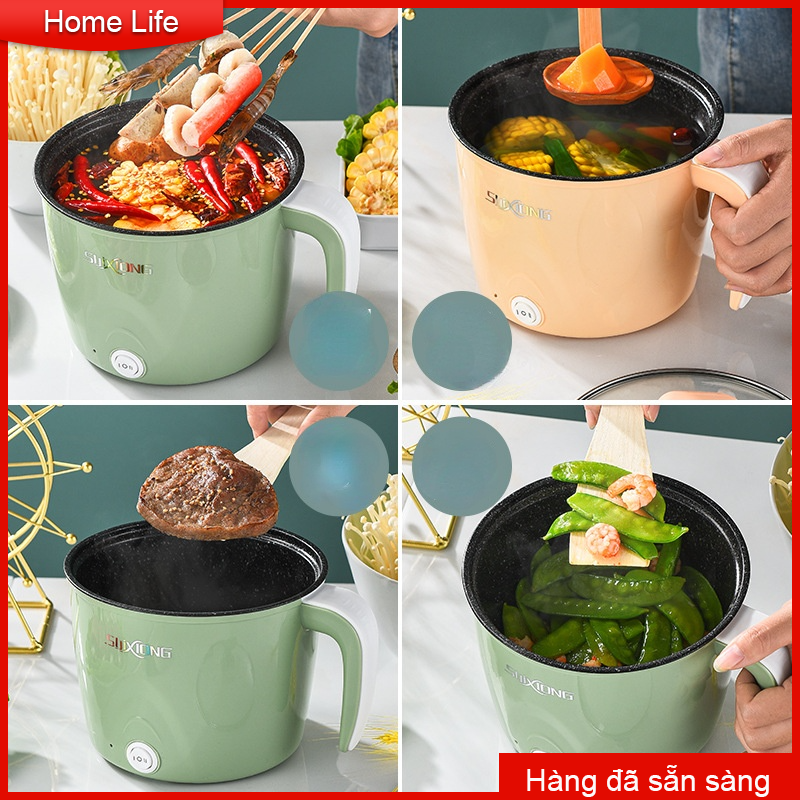 Nồi cơm điện nhỏ ký túc xá nồi đun sôi điện lẩu điện đa chức năng nồi nấu ăn sinh viên nồi điện nồi đun sôi nhỏ nồi hấp
