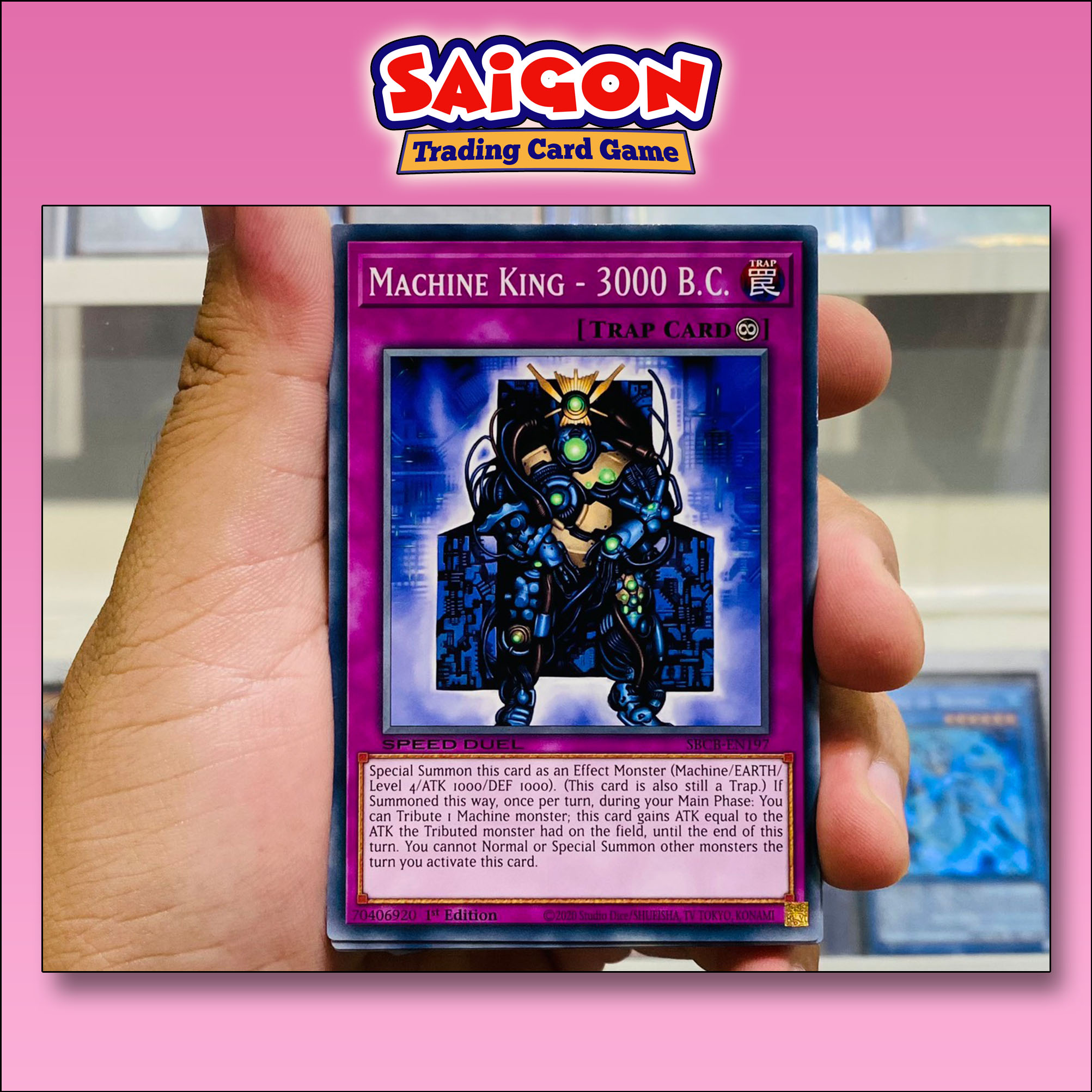 Thẻ bài yugioh mã sbcb-en197 - machine king - 3000 b.c. - common - 1st edition