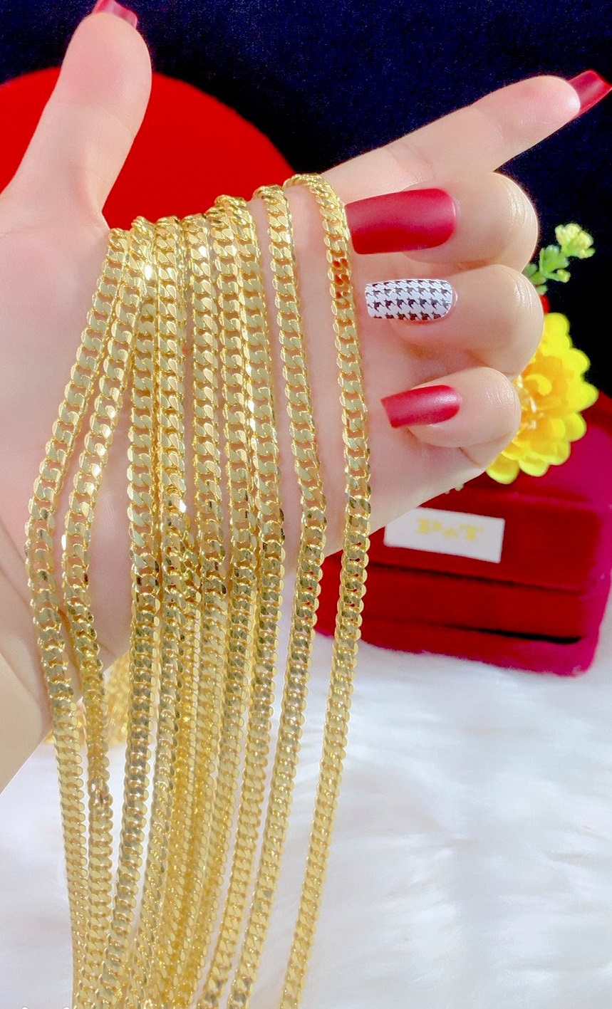 Dây Chuyền Nam Mạ Vàng 18k , 24k - Bền Màu - Y Thật - Che tên sản phẩm