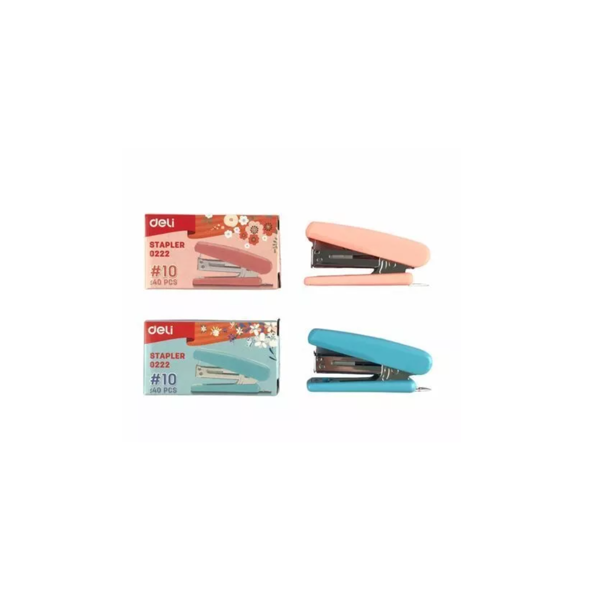 Bấm Kim No.10 Mini Deli 222 Giao Màu Ngẫu Nhiên