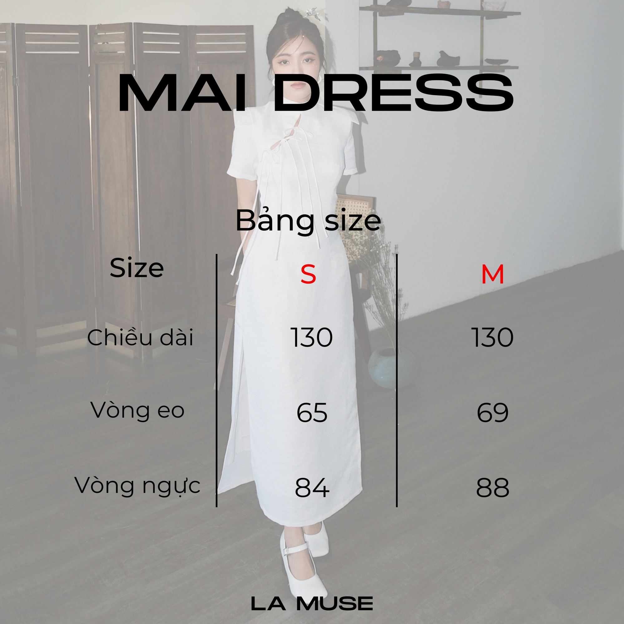 INTO.EIGHT | Đầm dài xẻ tà thắt nơ INTO.EIGHT thiết kế (Mai Dress)