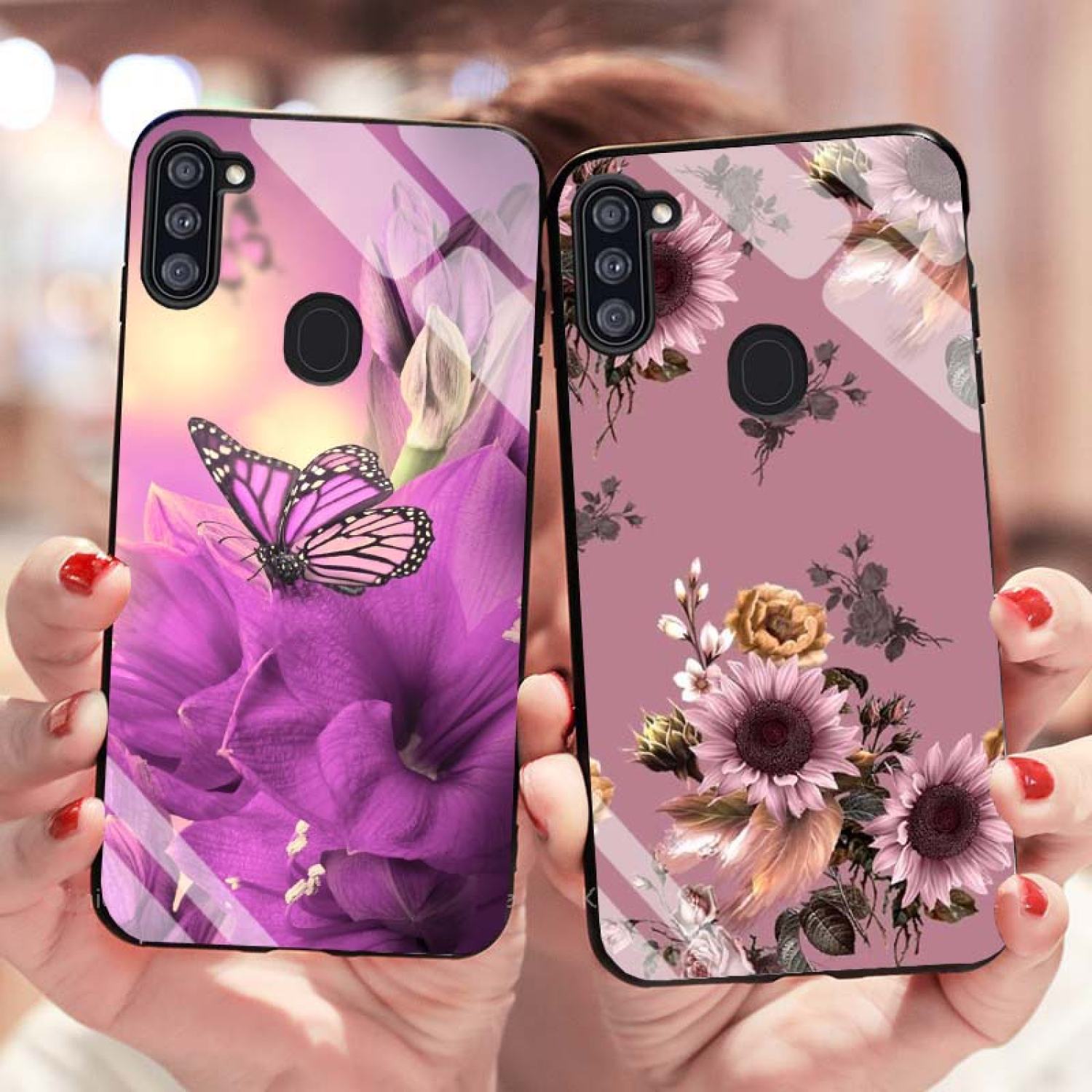 Ốp Samsung A11, M11 Lưng Kính Cường Lực Mới ƞhất