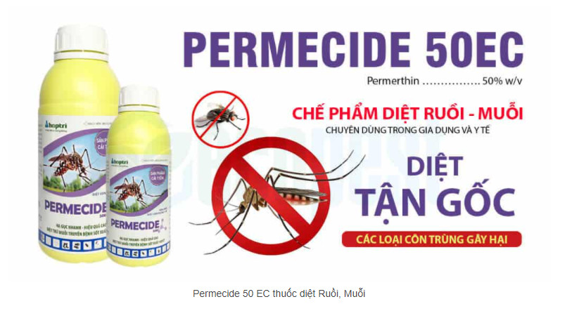 Thuốc diệt muỗi Permecide 50EC - Chai 1000ml