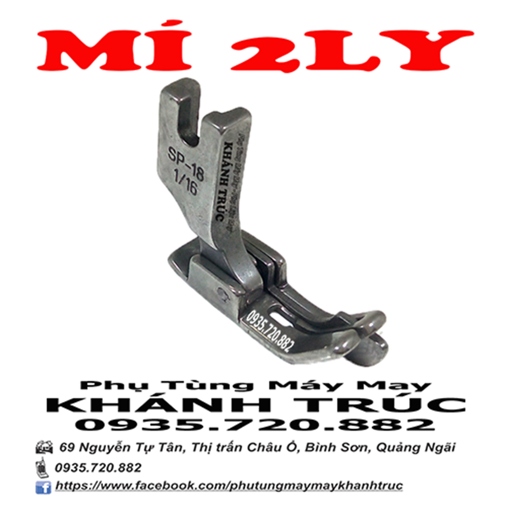 Chân vịt SP18 2ly máy may công nghiệp 1kim