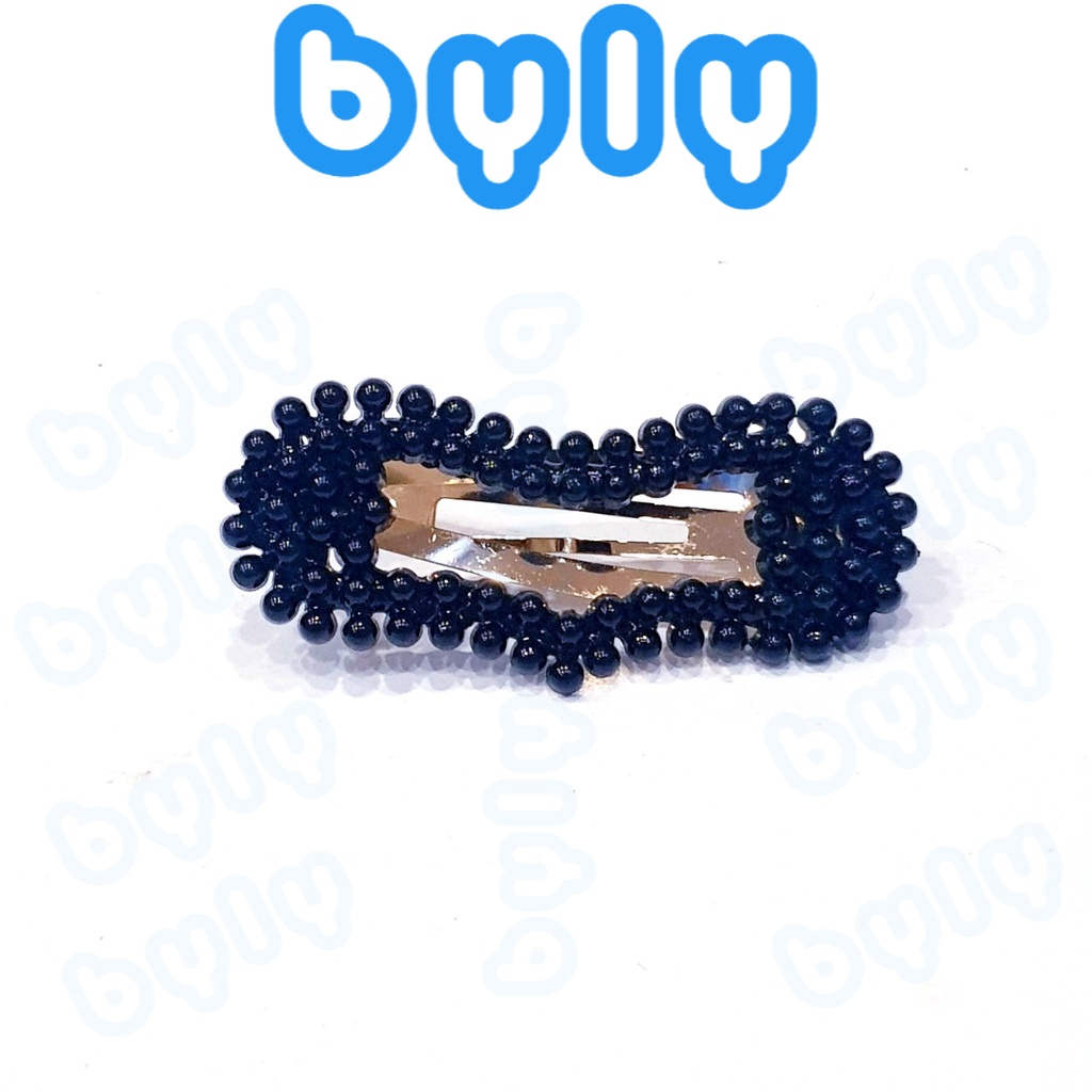 [Ship hỏa tốc] Kẹp tóc bấm thời trang đen - trắng  VBBET30 - ByLy Store
