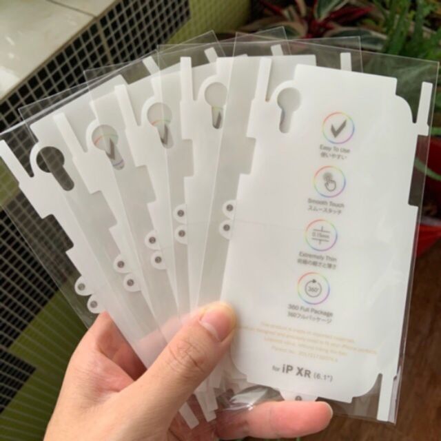 Dán dẻo pPF mặt lưng và viền máy iPhone XR chống xước chống vỡ