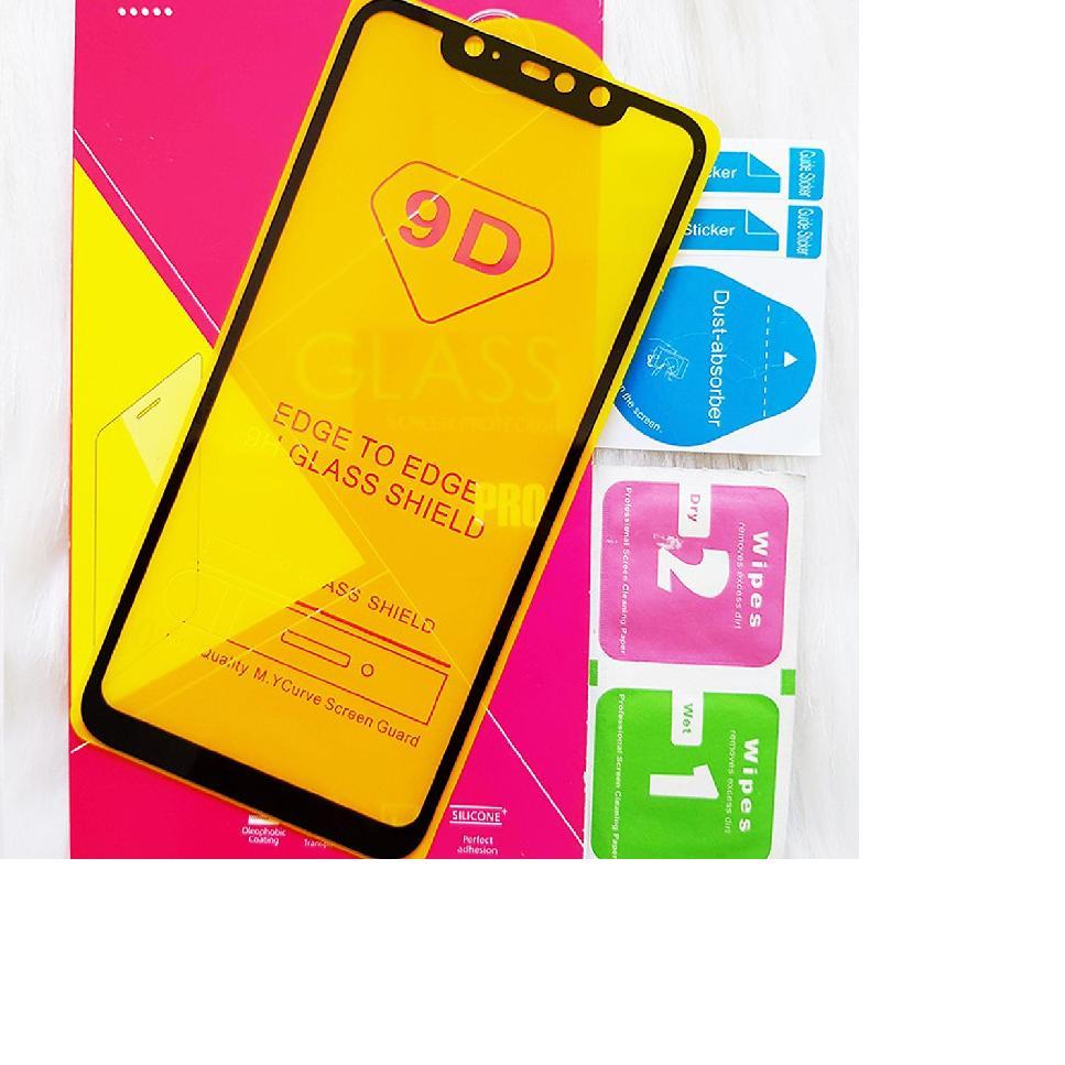 Kính cường lực điện thoại Xiaomi Redmi Note 6 Pro 9D xịn Full màn hình cao cấp