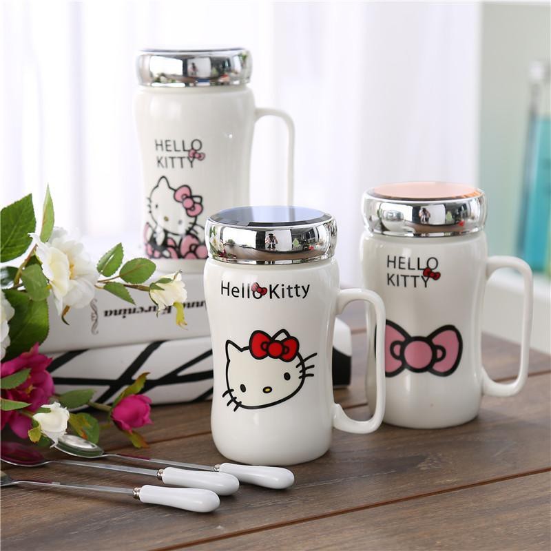 Cốc ly sứ giữ nhiệt có nắp đậy