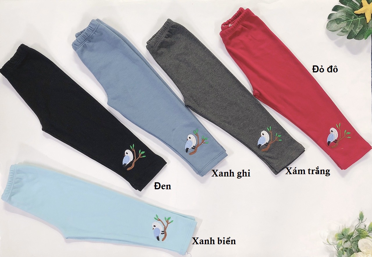 [HCM]Combo 02 quần legging bé gái size 14-30kg.