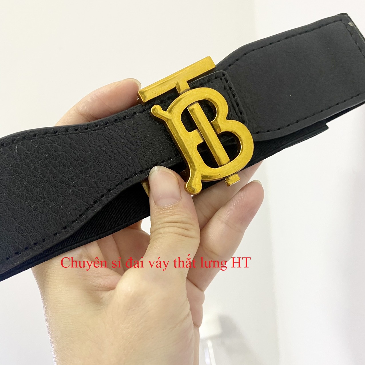 Đai váy belt mặt đồng 3.5cm K48