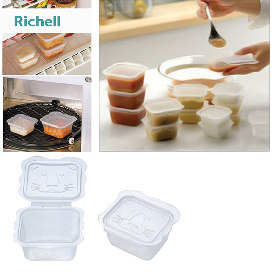 BỘ HỘP TRỮ THỨC ĂN DẶM RICHELL (100ML-8C)