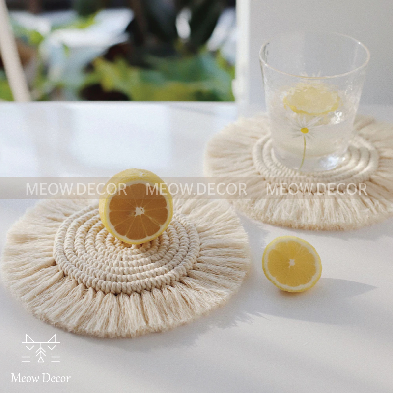 Lót ly macrame (C01)