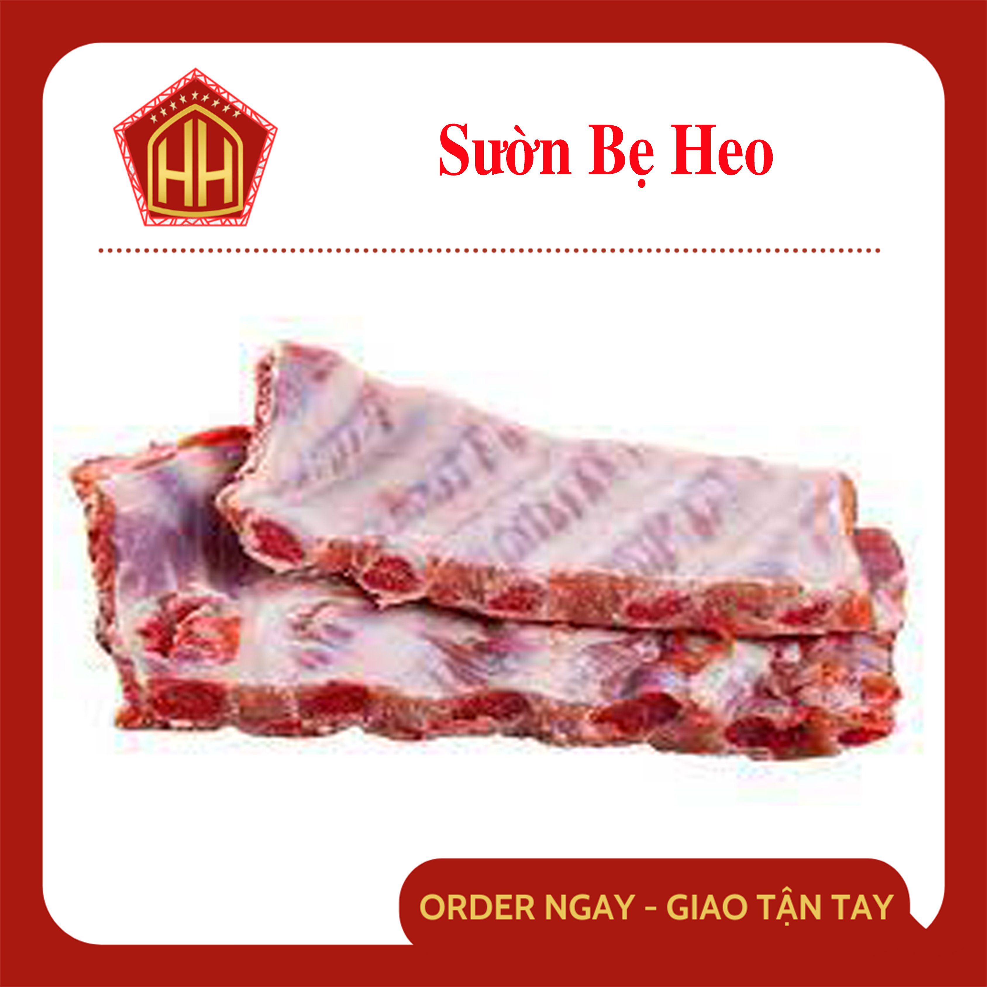 Chỉ Giao HCM Sườn Bẹ Heo Cao Cấp 1kg