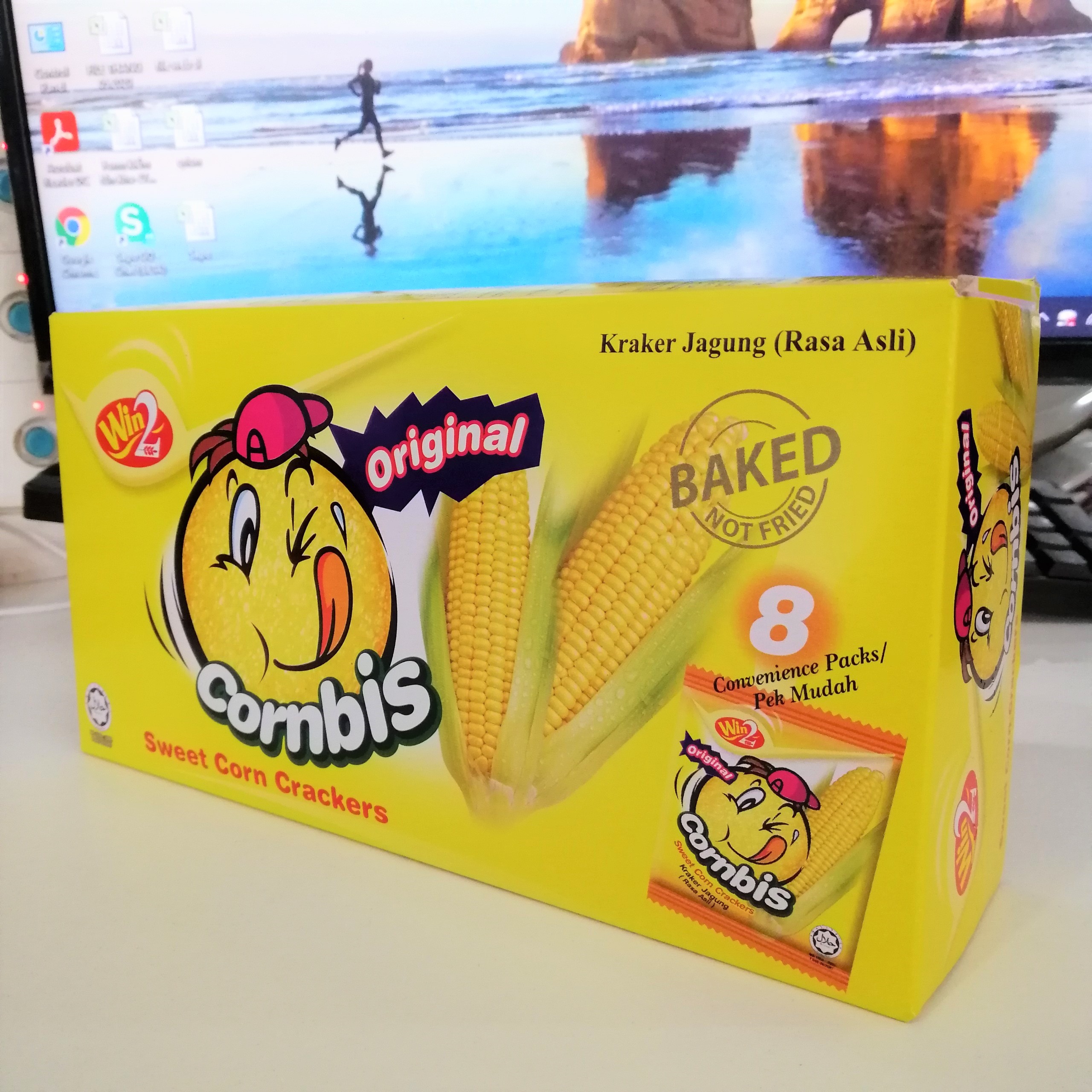 Bánh Bắp Win2 Cornbis Sweet Corn Crackers (Hộp 144g)