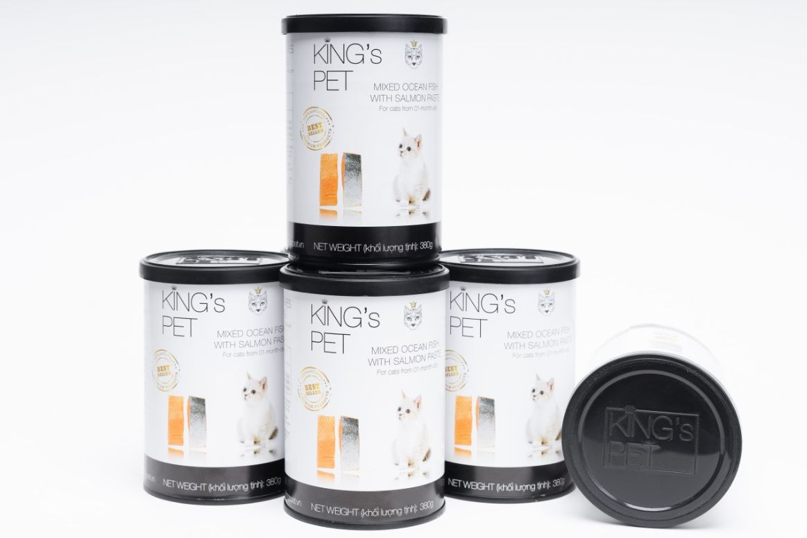 PATE KING PET CHO CHÓ MÈO LON 380g